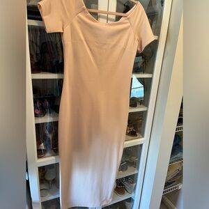 Pink cotton dress size L